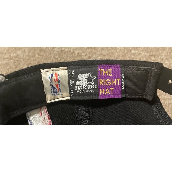 Vintage 90s Starter Orlando Magic NBA Script Wool Snapback Cap Hat Black OSFA - Picture 8 of 9